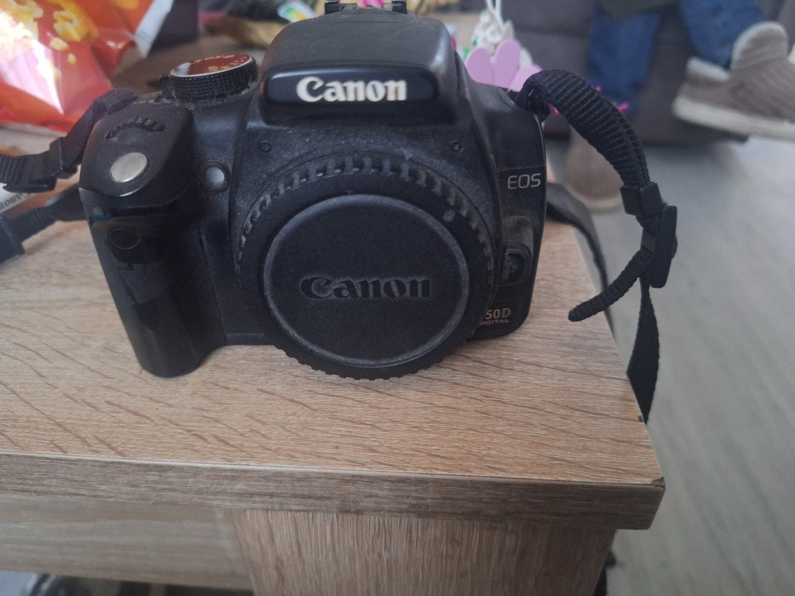 Canon EOS 350D met 100-300mm zoomlens, lader en accu, Ophalen, Gebruikt, Spiegelreflex, Accu