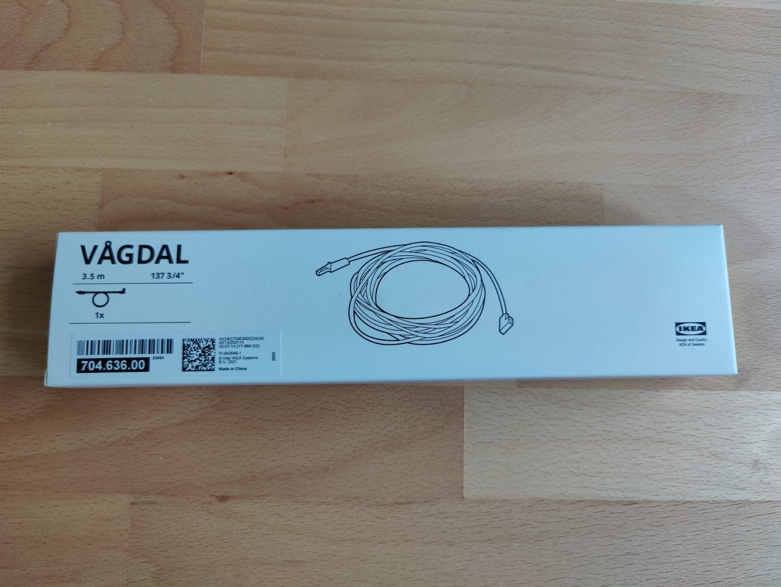 IKEA VÅGDAL Nieuw, Wit, Kunststof, Nieuw, Ophalen of Verzenden