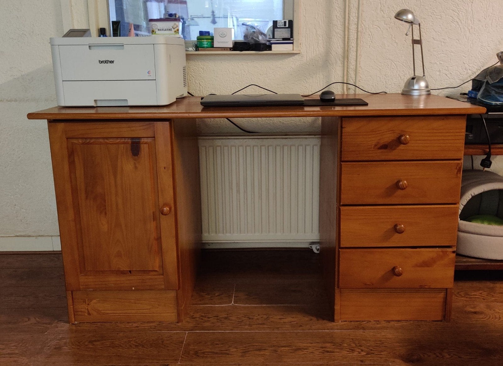 bureau, Ophalen, Gebruikt, Hout, 60 cm