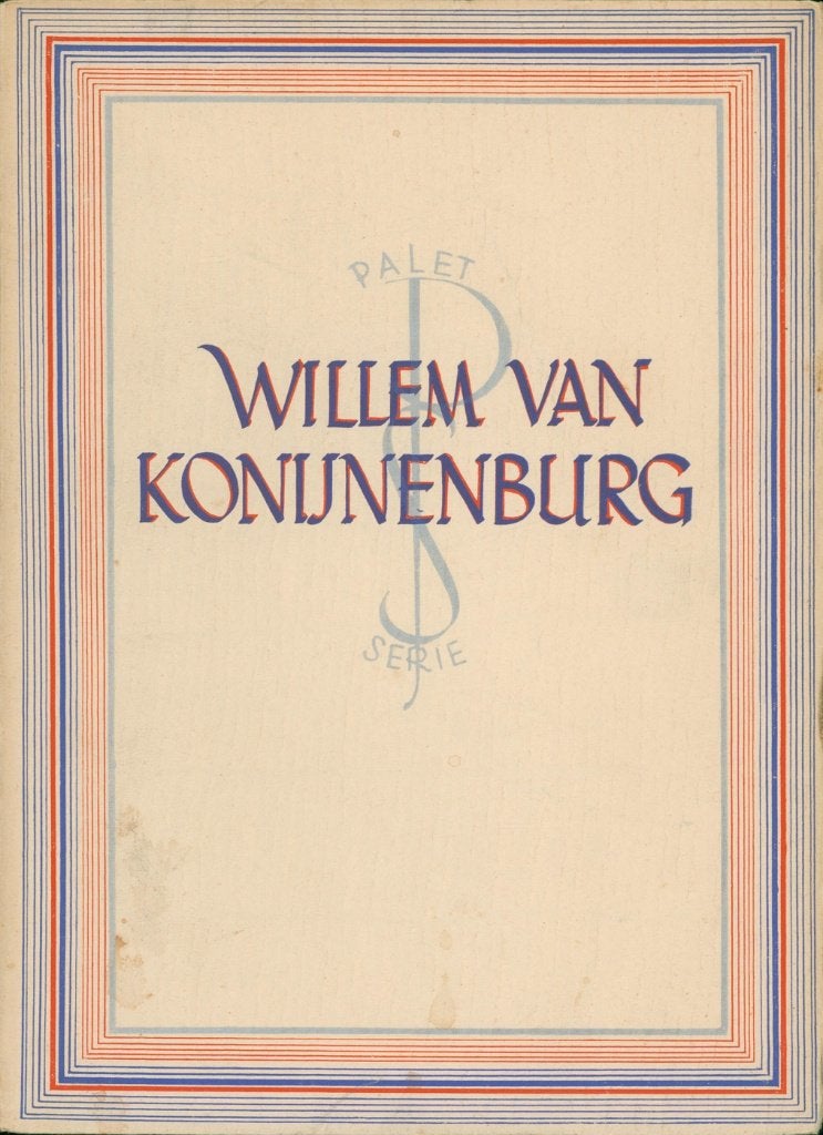 PALET SERIE MONOGRAFIE WILLEM VAN KONIJNENBURG, Verzenden, Gelezen