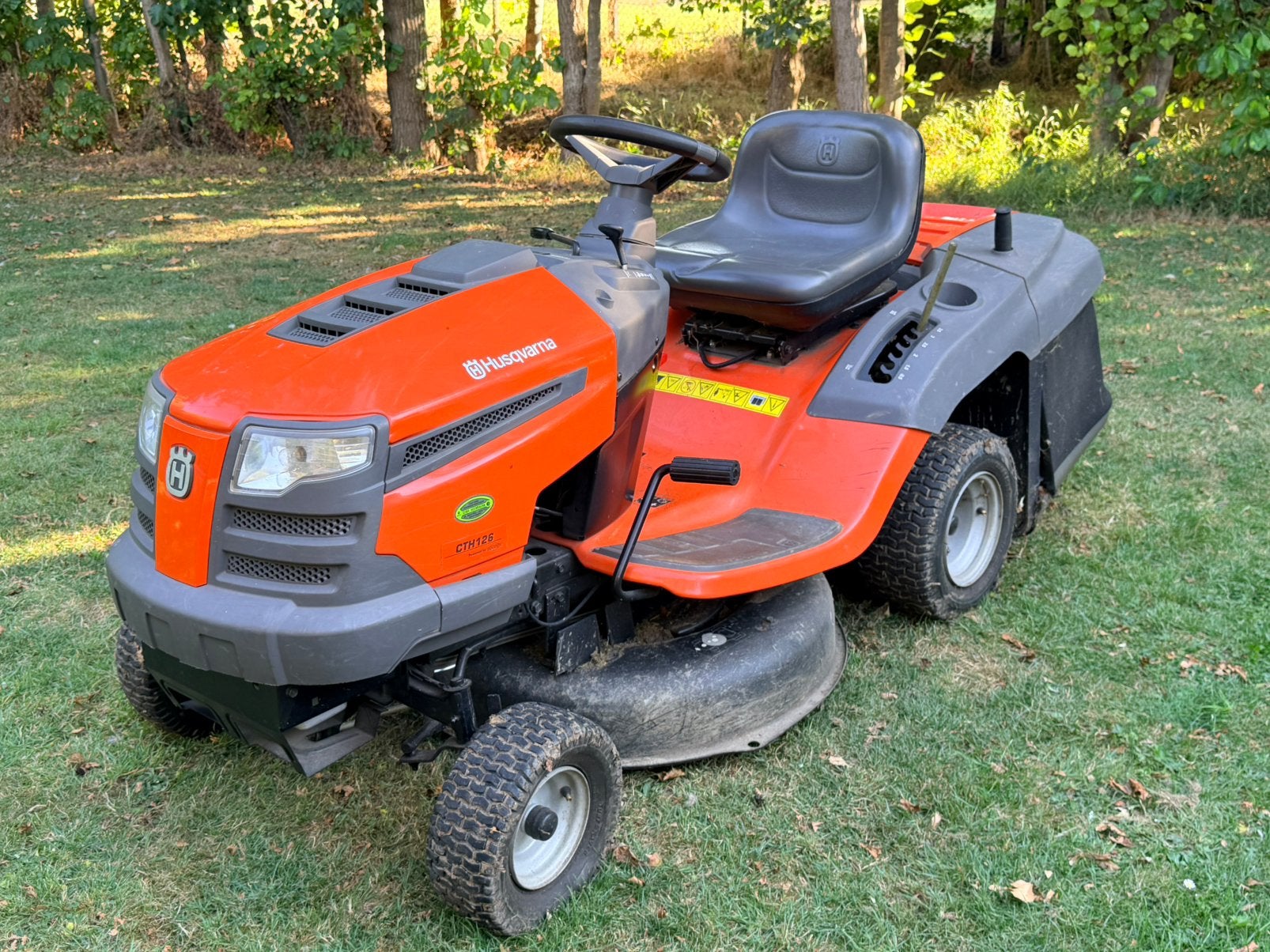 Husqvarna CTH126 zitmaaier, Ophalen, Gebruikt, Opvangbak, Minder dan 90 cm