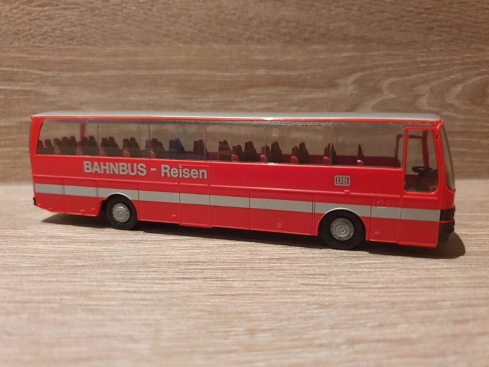 Herpa Setra S215HD Bahnbus Reisen bus 1:87, Ophalen of Verzenden, Gebruikt, Bus of Vrachtwagen, Herpa