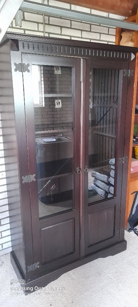 Vitrinekast, Huis en Inrichting, Ophalen, Met plank(en), 50 tot 100 cm, Zo goed als nieuw