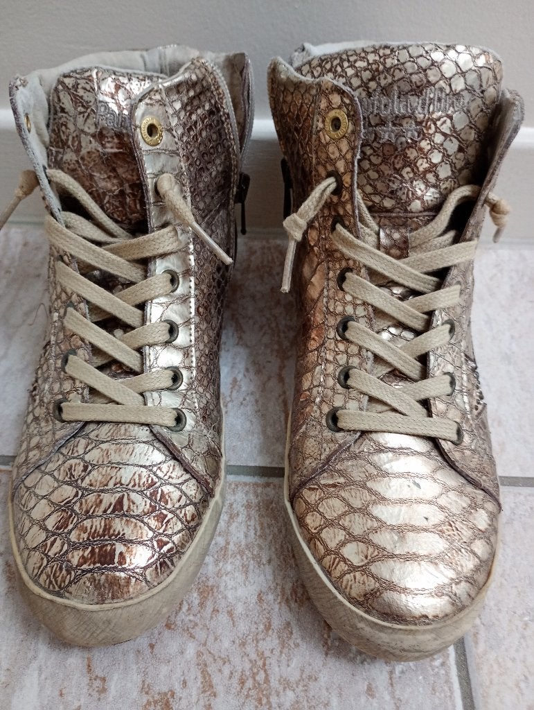PANTOFOLA d'ORO hoge sneakers maat 36, Ophalen, Pantofola d'Oro, Sneakers of Gympen, Zo goed als nieuw
