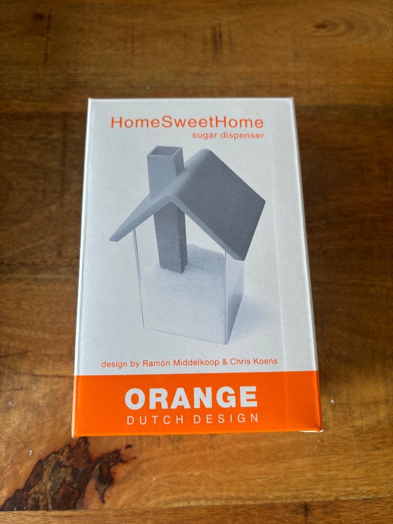 Nieuwe HomeSweetHome suikerpot – Orange Dutch Design, Voorraadpot, Ophalen of Verzenden, Nieuw, Overige merken