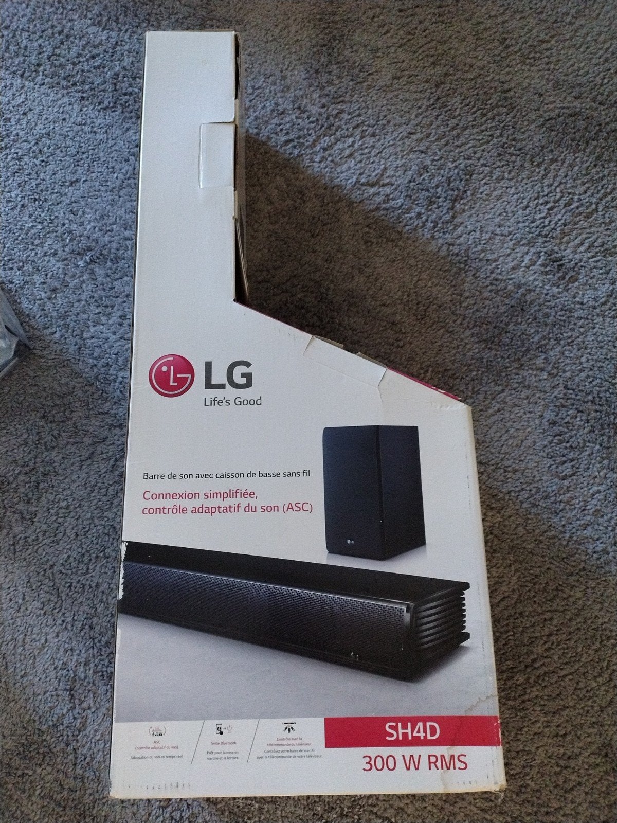 LG SH4D Soundbar met draadloze subwoofer - 300W RMS, Ophalen of Verzenden