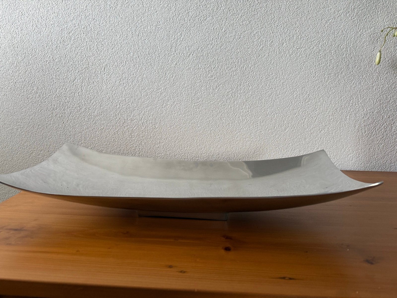 Moderne metalen schaal - Zilverkleurig, Ophalen, Schaal, Zo goed als nieuw, Metaal