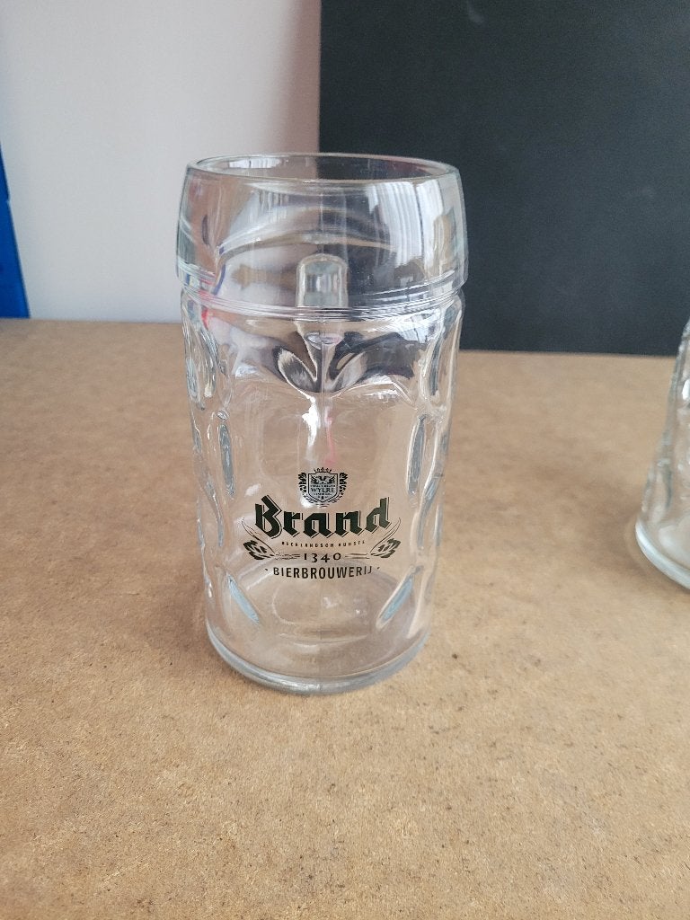 Glazen Brand bier pullen, Verzamelen, Biermerken, Ophalen of Verzenden, Zo goed als nieuw, Pul(len), Brand
