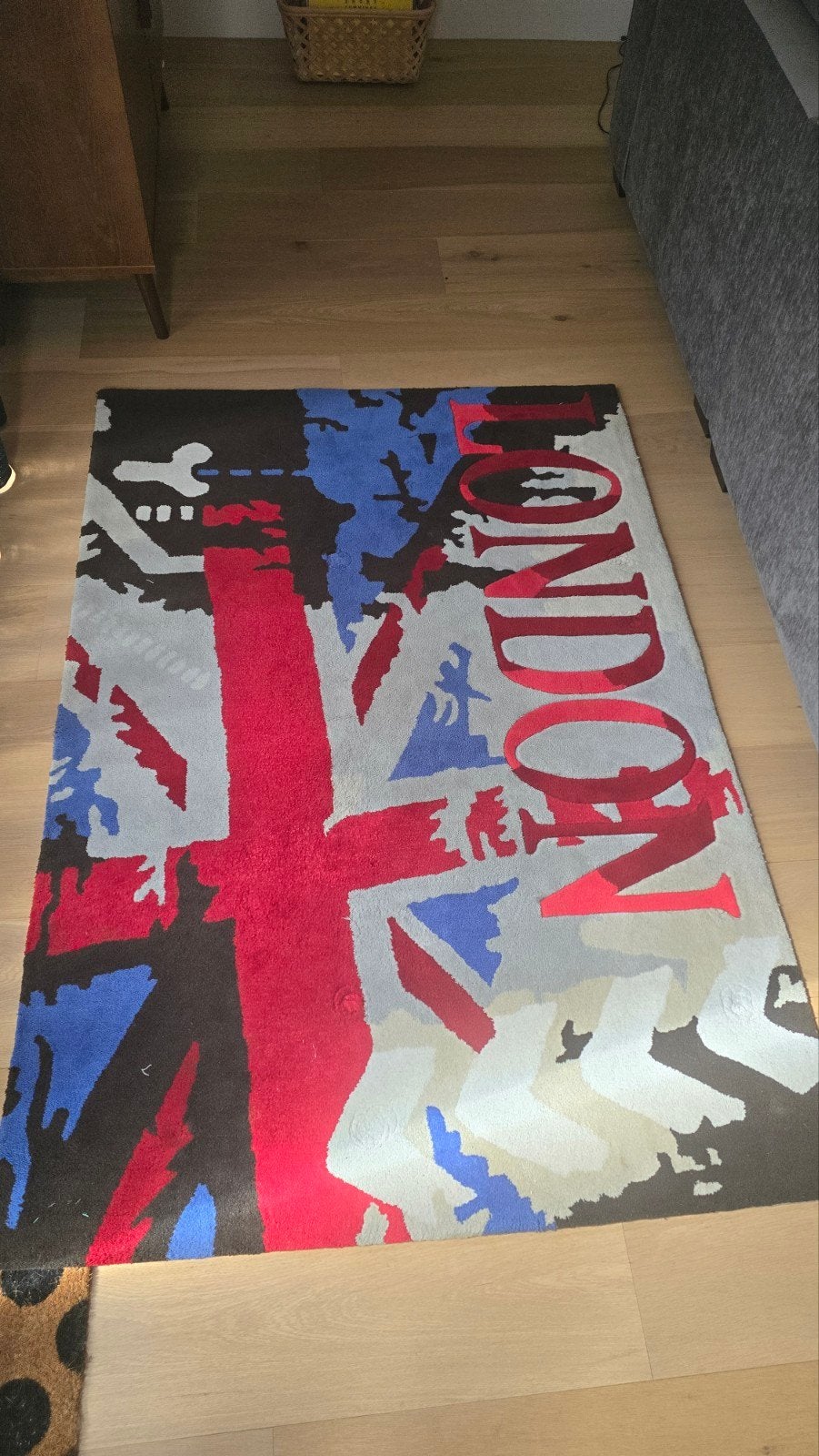 Vloerkleed London Union Jack 120x180 cm, Ophalen, Gebruikt, 100 tot 150 cm, Modern, Brits, Union Jack
