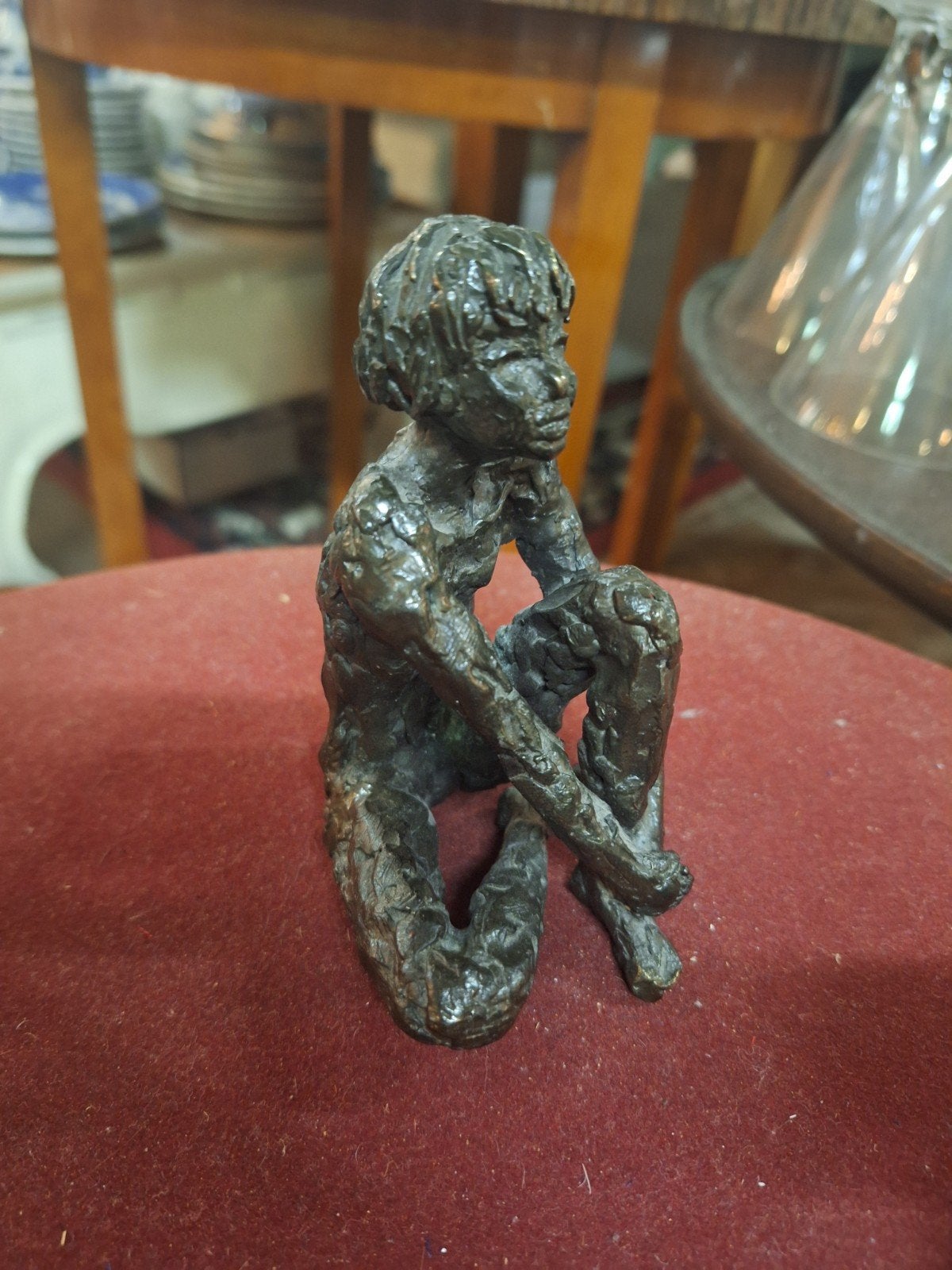 Brons naakt van Astrid Veldhuyzen, Minder dan 20 cm, Ophalen of Verzenden, Beeld, Vrouw