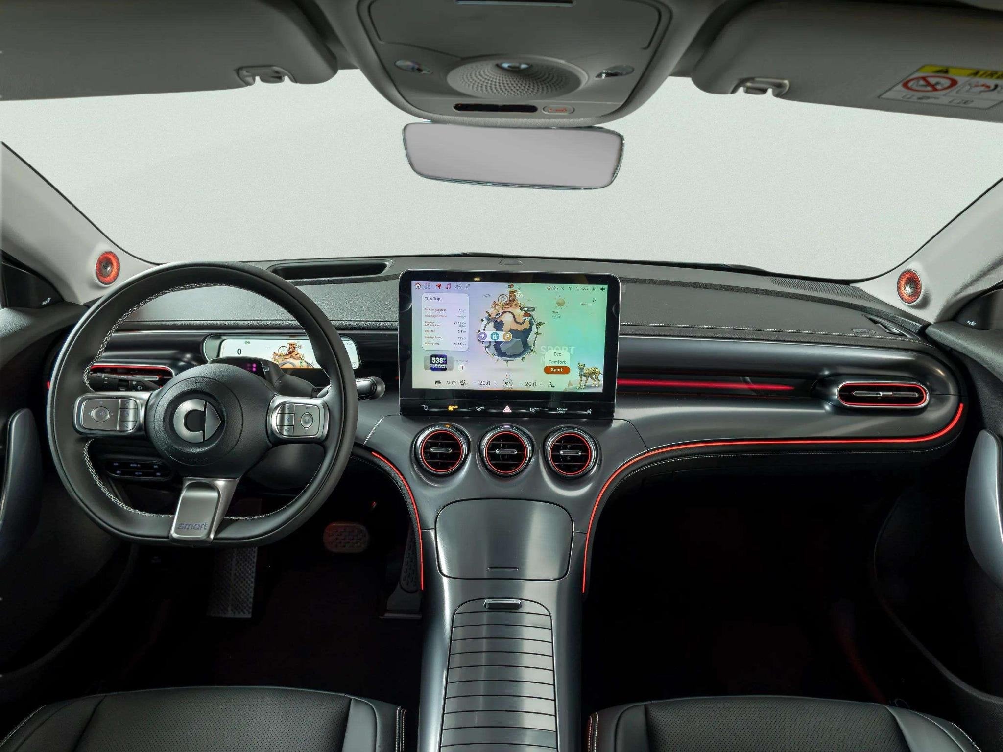 smart #3 Premium 66 kWh, Auto's, Automaat, Wit, Leder, Nieuw