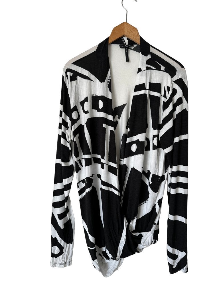 Sarah Pacini shirt lange mouw L, Maat 38/40 (M), Zwart, Ophalen of Verzenden, Zo goed als nieuw