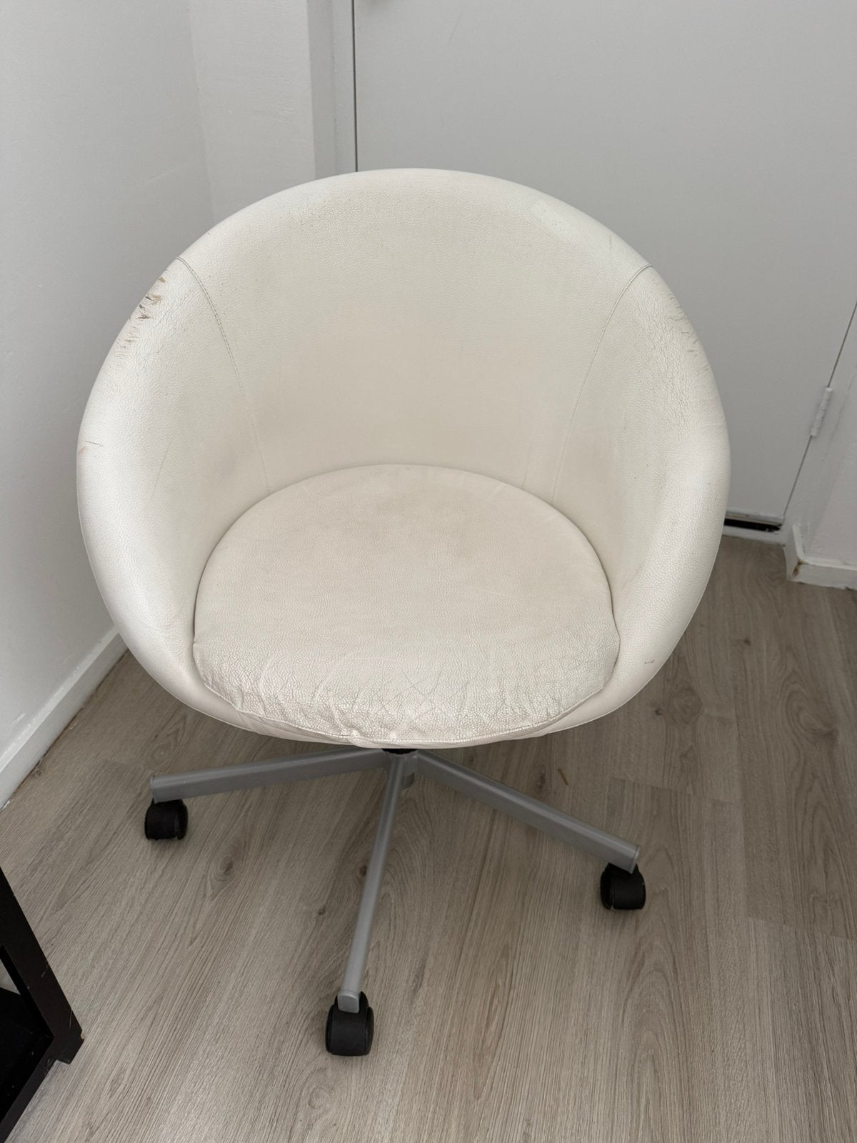 Ikea bureaustoel Skruvsta, Huis en Inrichting, Bureaustoelen, Ophalen, Gebruikt, Wit, Bureaustoel