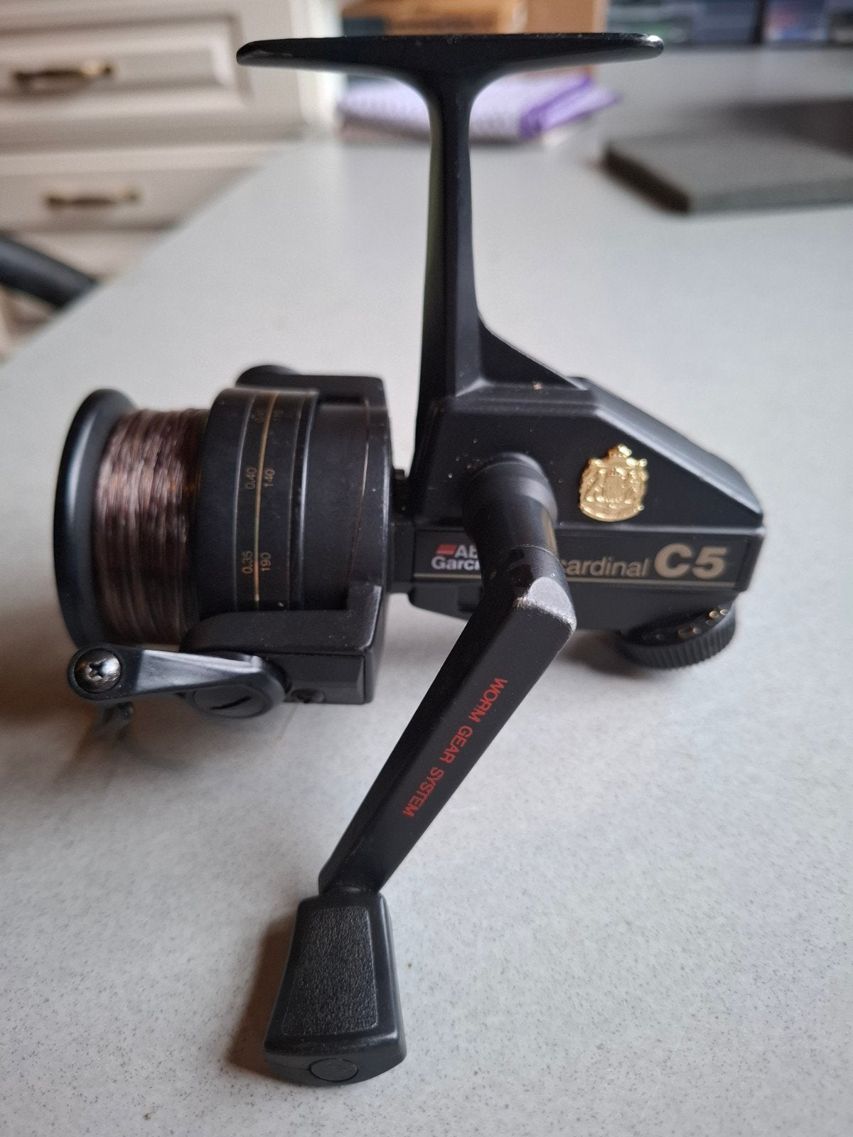 Abu Cardinal C5 vismolen met extra spoel, Watersport en Boten, Ophalen of Verzenden, Zo goed als nieuw, Molen