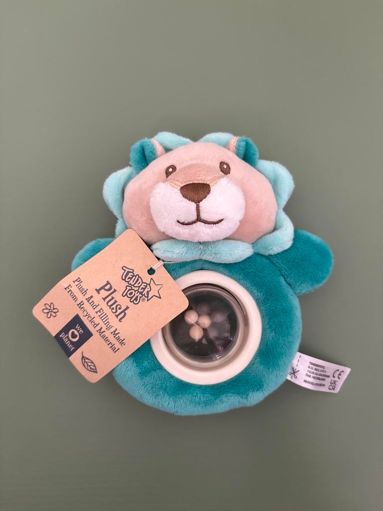 Tender Toys Pluche Leeuw Rammelaar - Gerecycled Materiaal, Ophalen of Verzenden, Nieuw, Overige typen