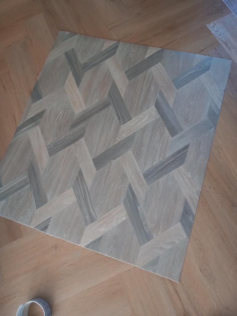1m² zeil met houtlook 96x105cm, Huis en Inrichting, Nieuw, Ophalen of Verzenden, Minder dan 10 m², Bruin