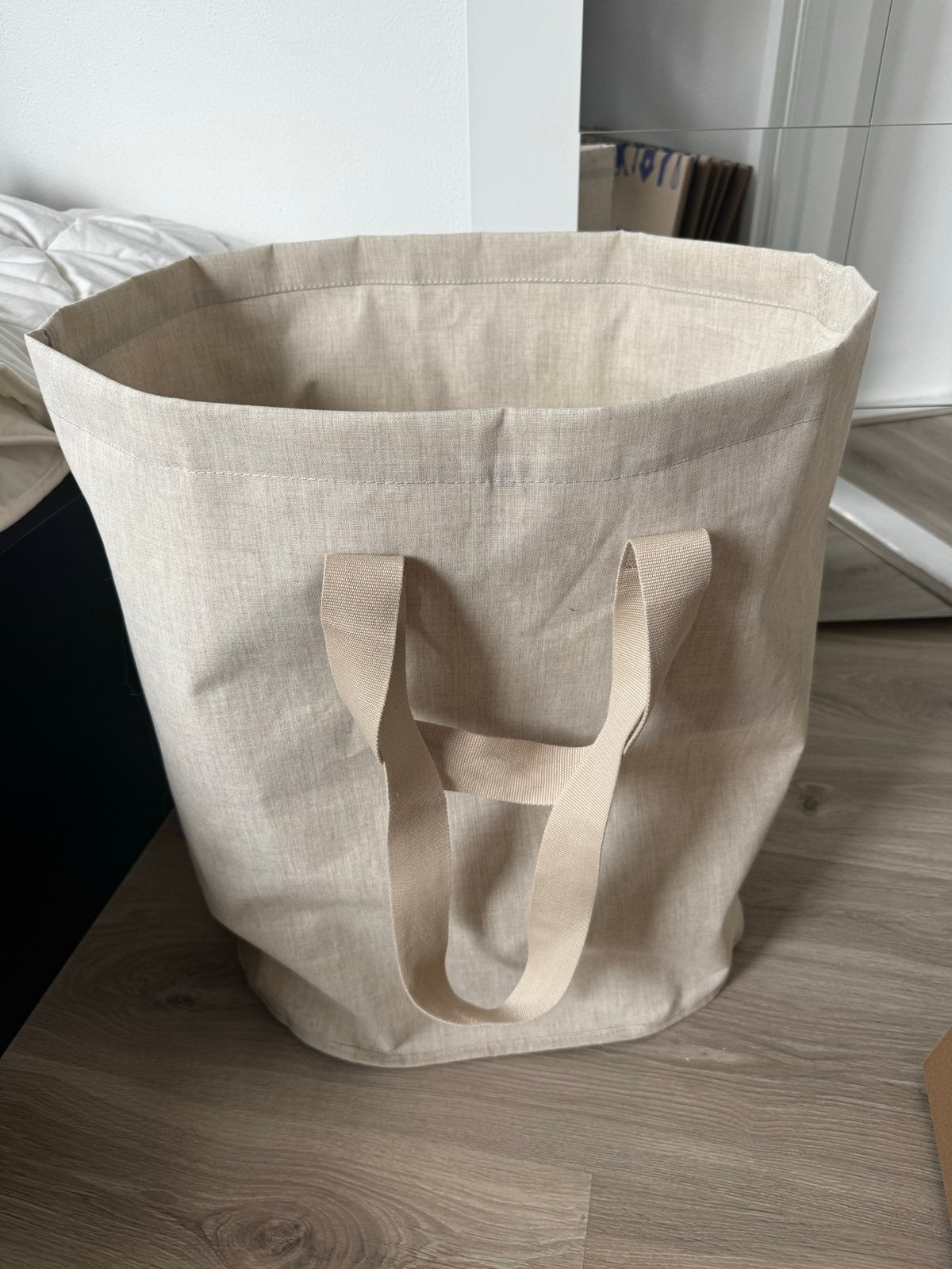 IKEA PURRPINGLA Waszak / Wasmand Beige 100L, Ophalen, Zo goed als nieuw, Beige, Textiel