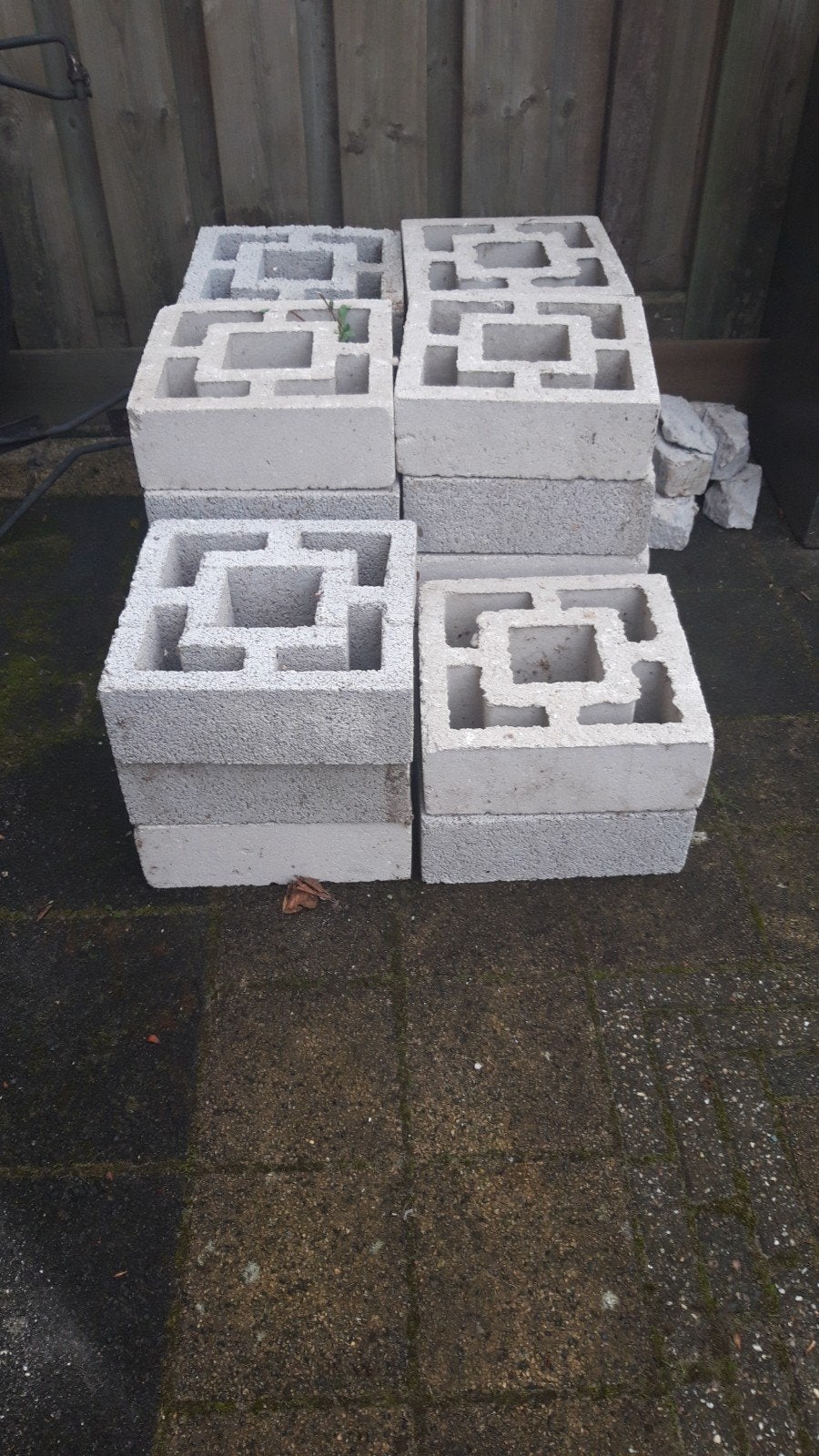 Betonnen sierblokken voor tuin of decoratie, Ophalen of Verzenden, Gebruikt, Beton
