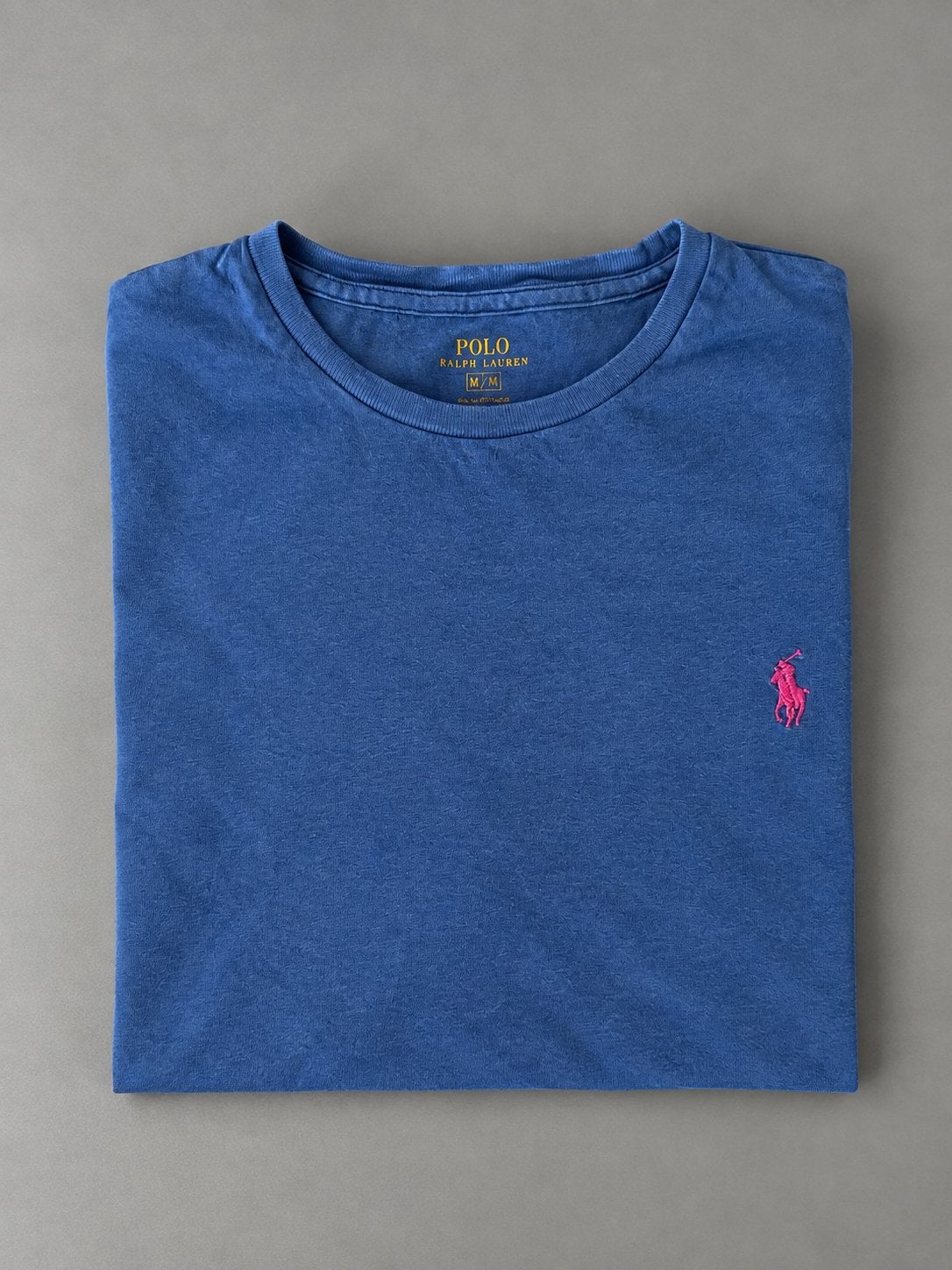 Polo Ralph Lauren T-shirt - roze/blauw - Maat M, Kleding | Dames, Maat 38/40 (M), Nieuw, Ophalen of Verzenden, Korte mouw