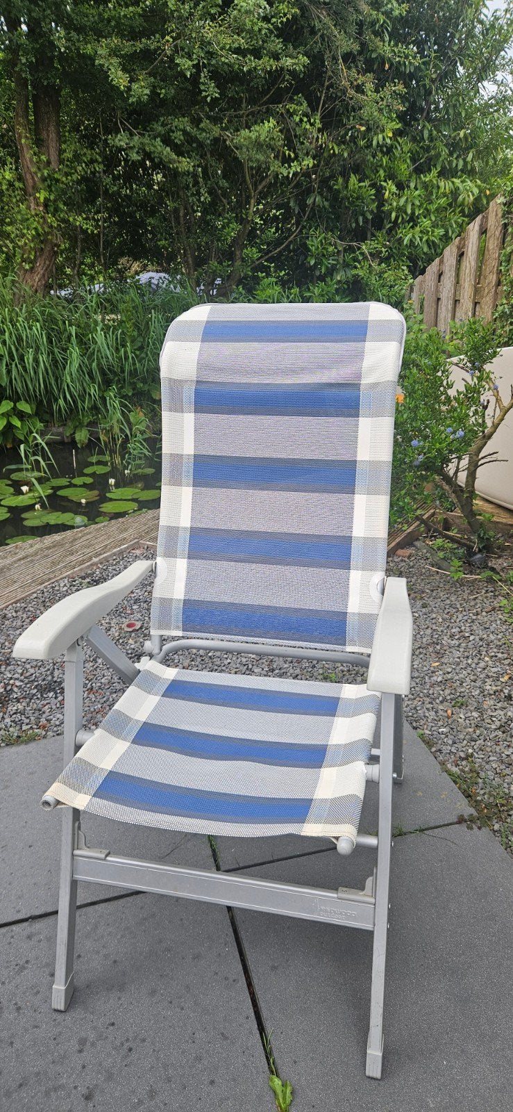 4 verstelbare Redwood Outdoor campingstoelen, Ophalen, Gebruikt