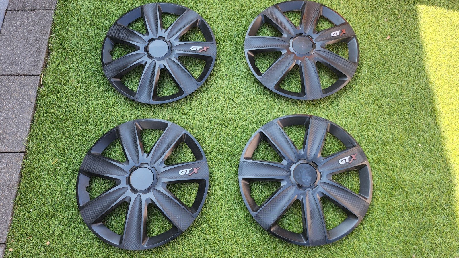 Gtx zwarte wieldoppen 16 inch voor auto, Ophalen of Verzenden
