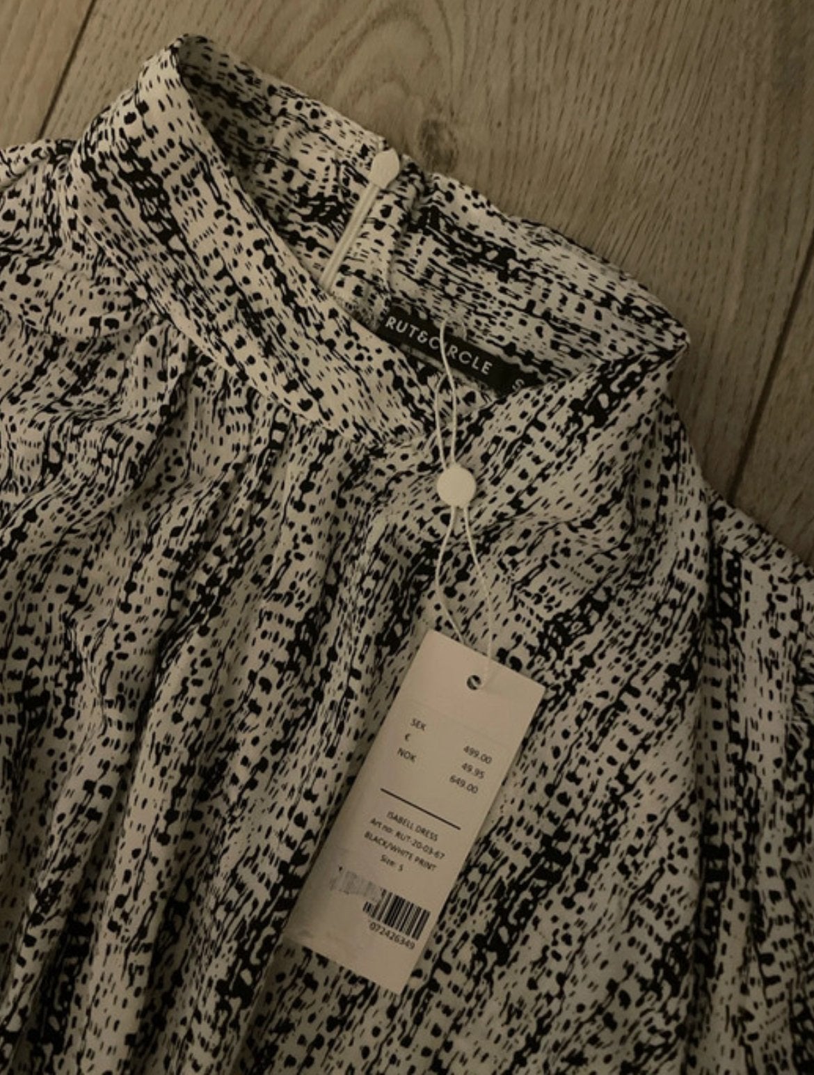 Nieuwe Rut&Circle Gabell Jurk Zwart-Wit Maat S, Ophalen of Verzenden, Nieuw, Maat 36 (S), Zwart