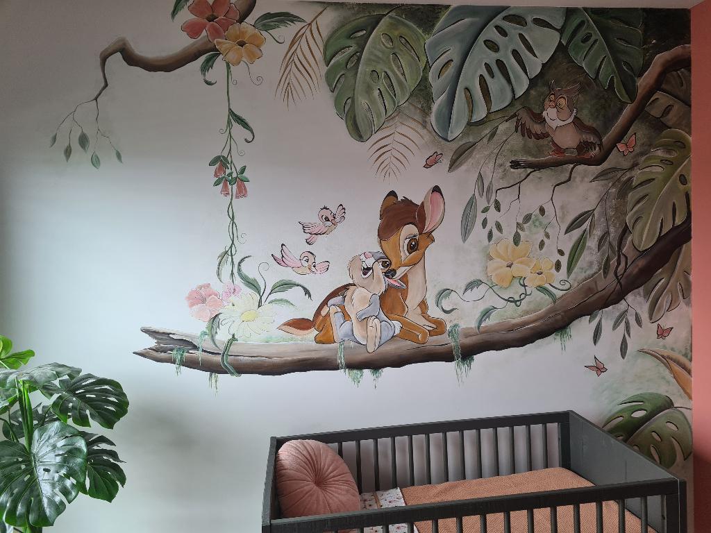 Betaalbare muurschildering kinderkamer, Ophalen of Verzenden