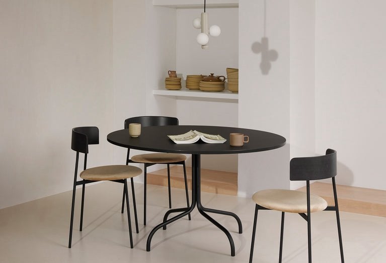 FEST Friday eetkamer stoelen x5, Ophalen, Gebruikt, Blauw, Modern