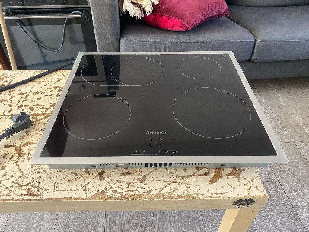 Constructa inbouw inductie kookplaat met perilex stekker ..., Ophalen, 4 kookzones, Zo goed als nieuw, Inductie