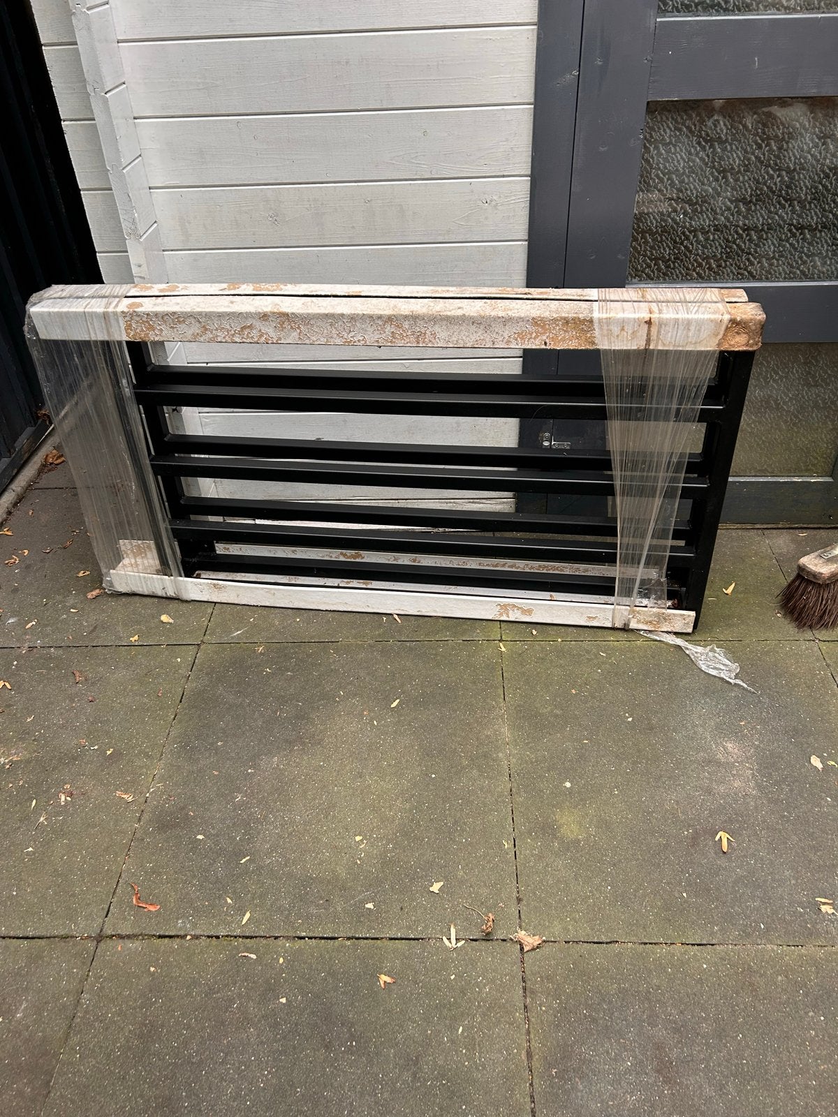 Flessenrek wand 110x60 cm - Nieuw in verpakking, Ophalen, Zwart, Nieuw, Metaal