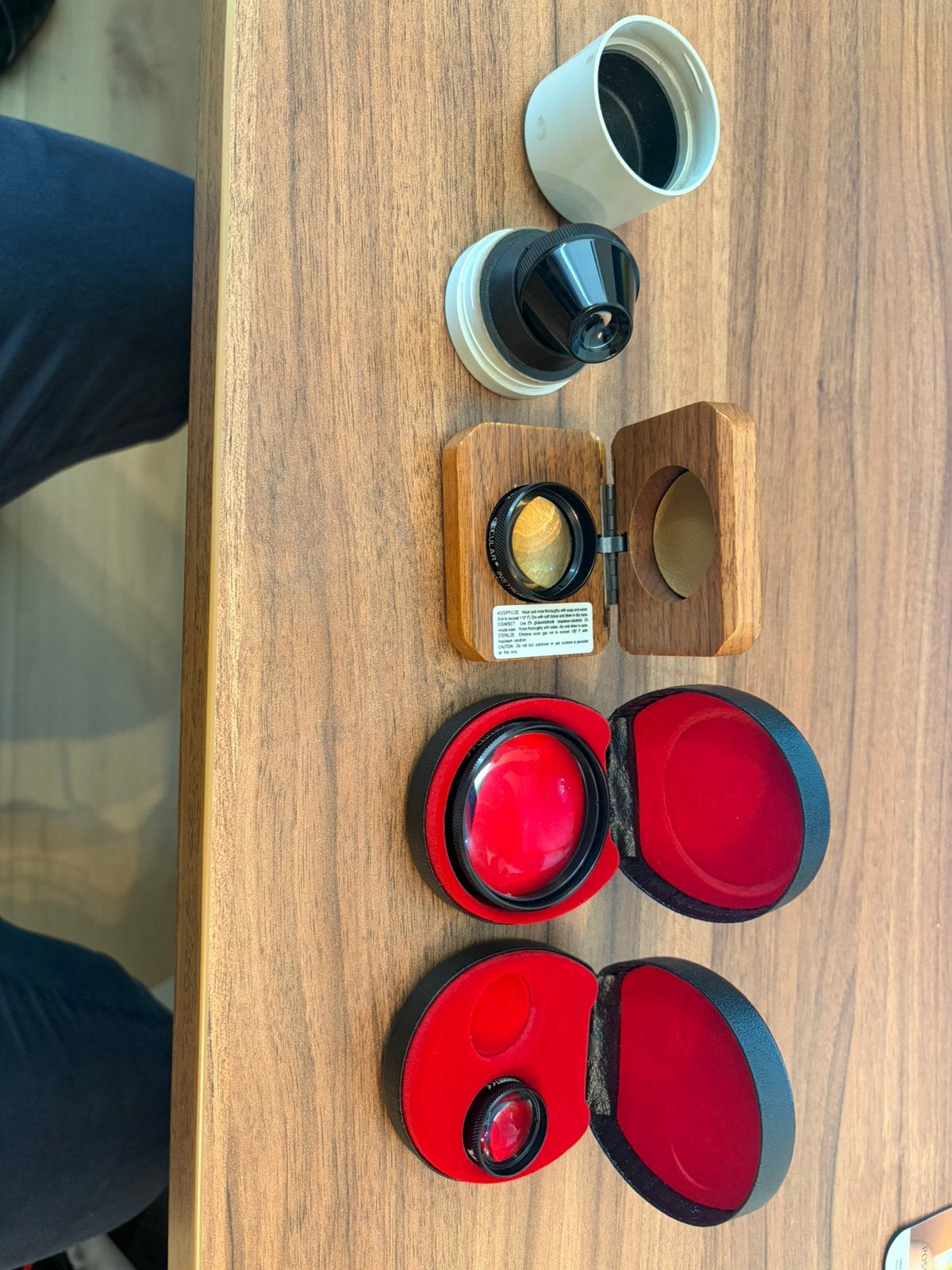Volk/ocular funduscopie lenzen (90d, 20d, 60d) en goniolens, Ophalen, Vergrootglas of Loep