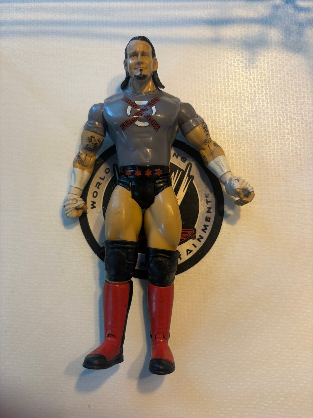 WWE CM Punk jakks pacific 2004 worstelen, Ophalen of Verzenden, Zo goed als nieuw