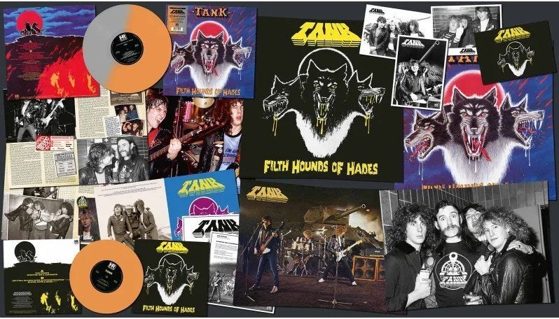 Tank  Filth Hounds LP+Bonus 10" EP deluxe editioin Motorhead, LP, Heavy metal, Verzenden, Inclusief poster
