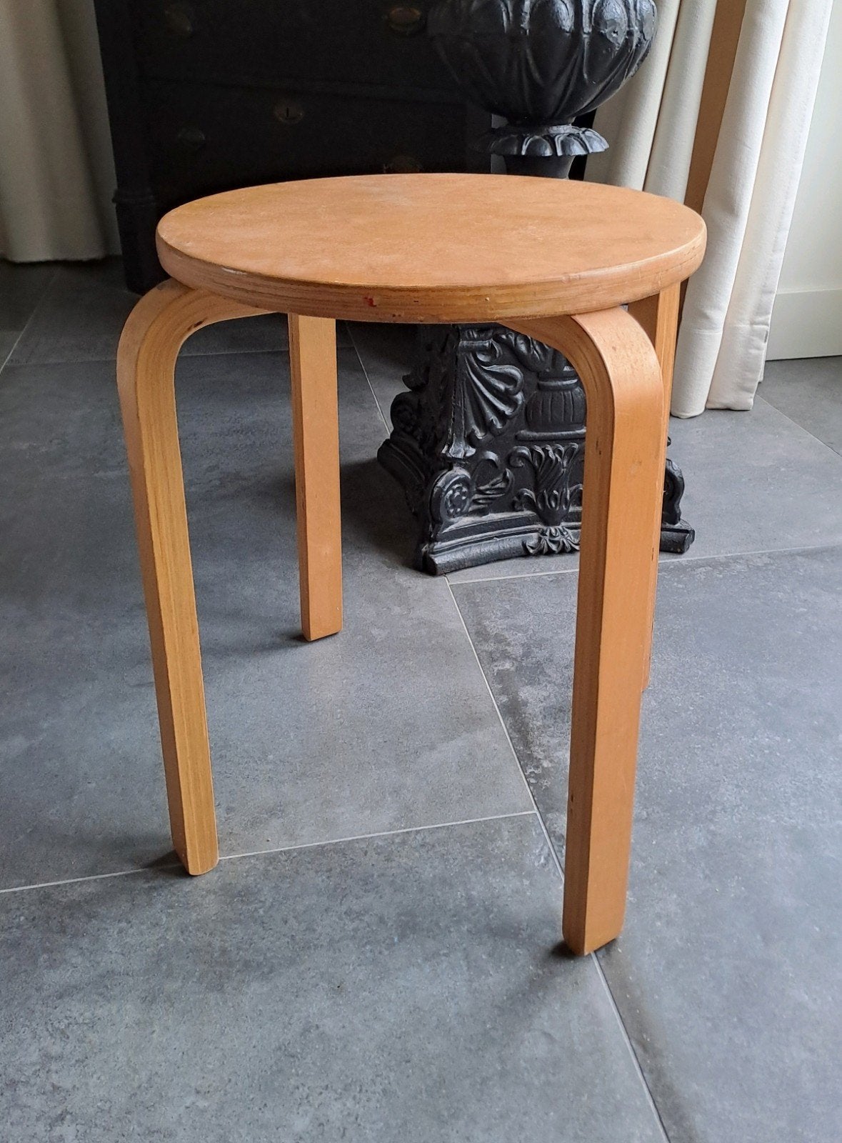Ikea vintage kruk Frosta, Ophalen of Verzenden, Gebruikt, Hout
