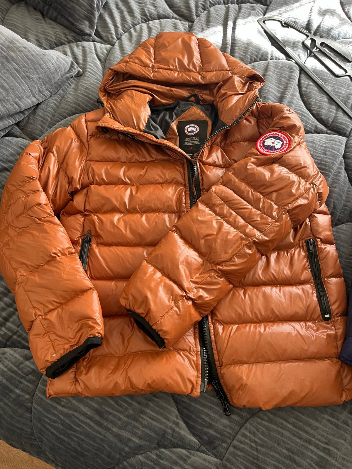 Canada Goose Puffer Jas Oranje Maat M/M, Ophalen of Verzenden, Zo goed als nieuw, Maat 48/50 (M), Oranje