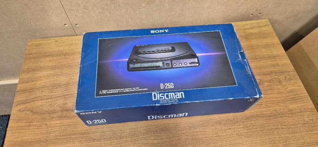 Sony D-250 Discman | CD-Speler | In Originele Verpakking, Ophalen of Verzenden, Discman