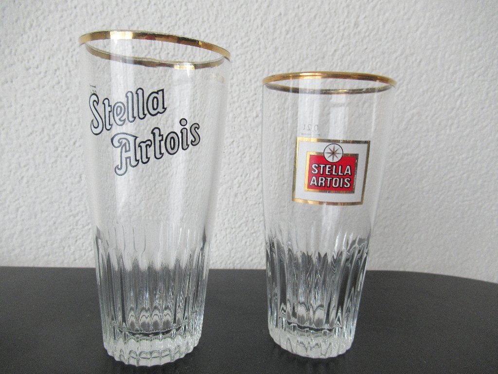 Bierglazen Stella Artois, Ophalen of Verzenden, Gebruikt, Glas of Glazen, Overige merken