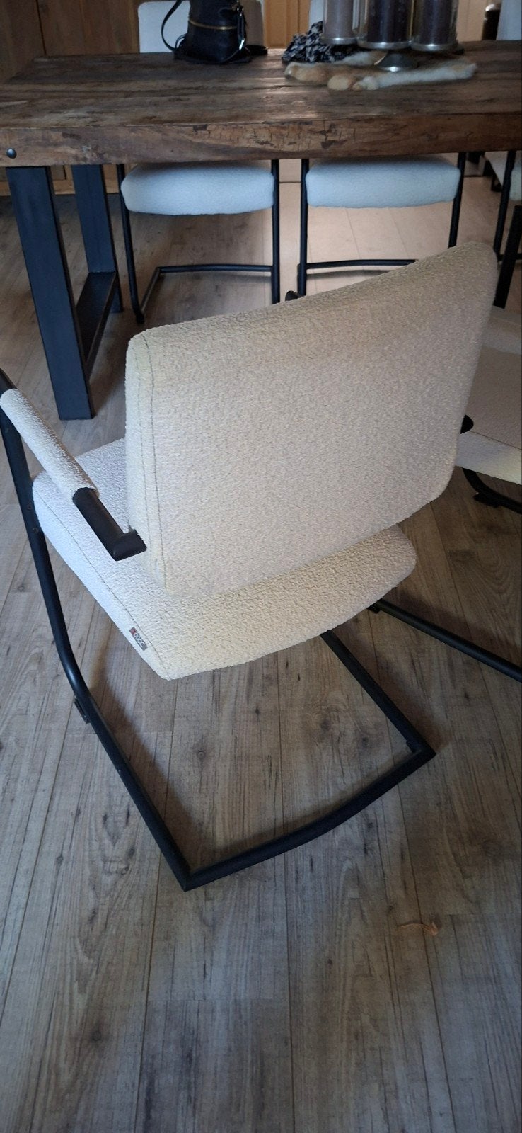 5 Xooon eetkamerstoelen, nog keurig, Ophalen, Hotelsjiek, Wit, Zo goed als nieuw