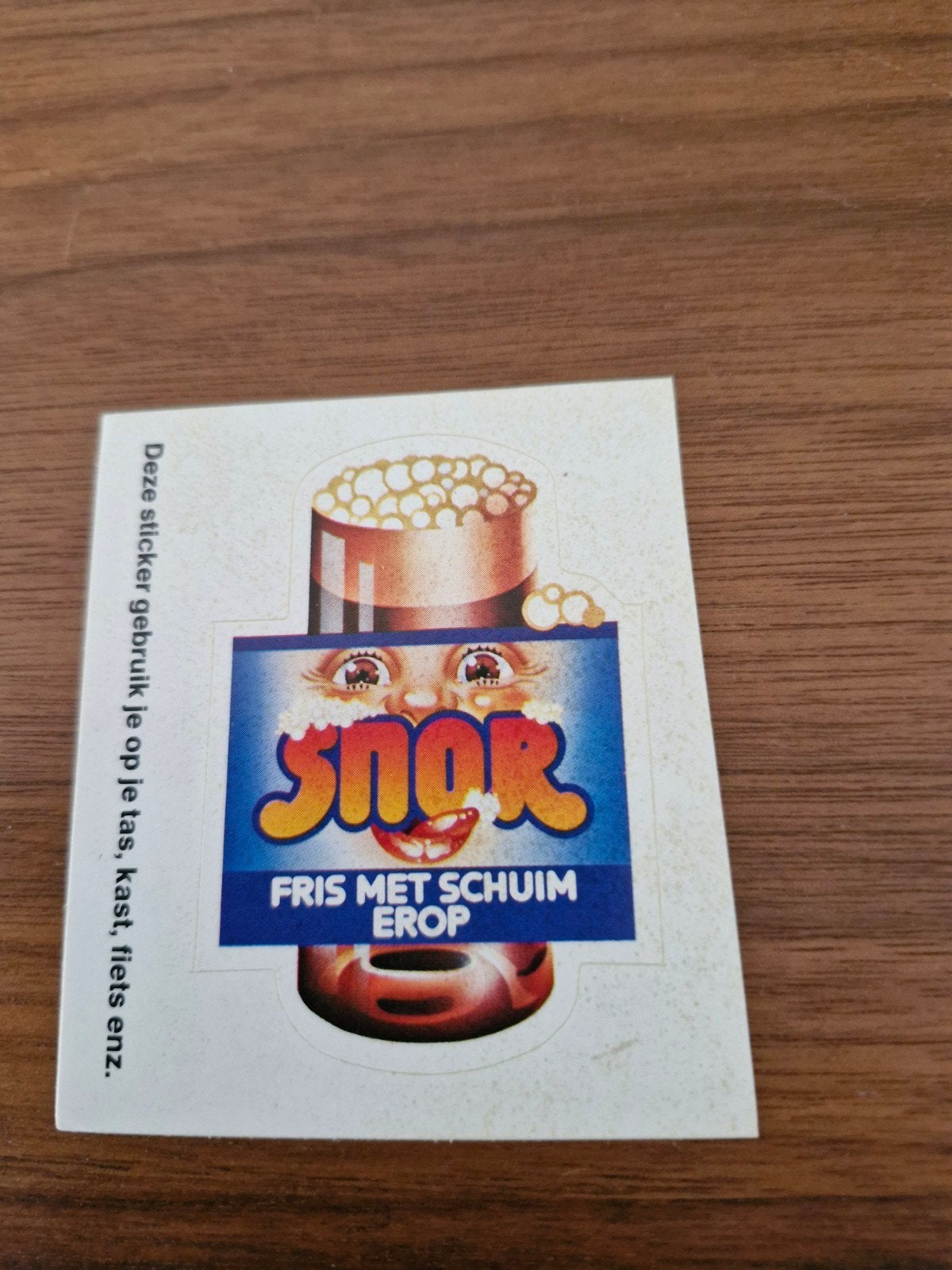 9795 Vintage Snor Fris Met Schuim Erop Sticker, Ophalen of Verzenden, Gebruikt, Overige typen