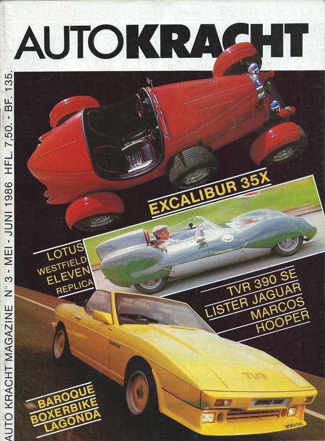 Autokracht 3 1986 : TVR 390SE - Marcos Mantula - Ferrari, Ophalen of Verzenden, Gelezen, Algemeen
