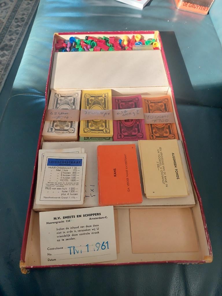 Vintage Monopoly gulden editie  10 euro, Ophalen of Verzenden