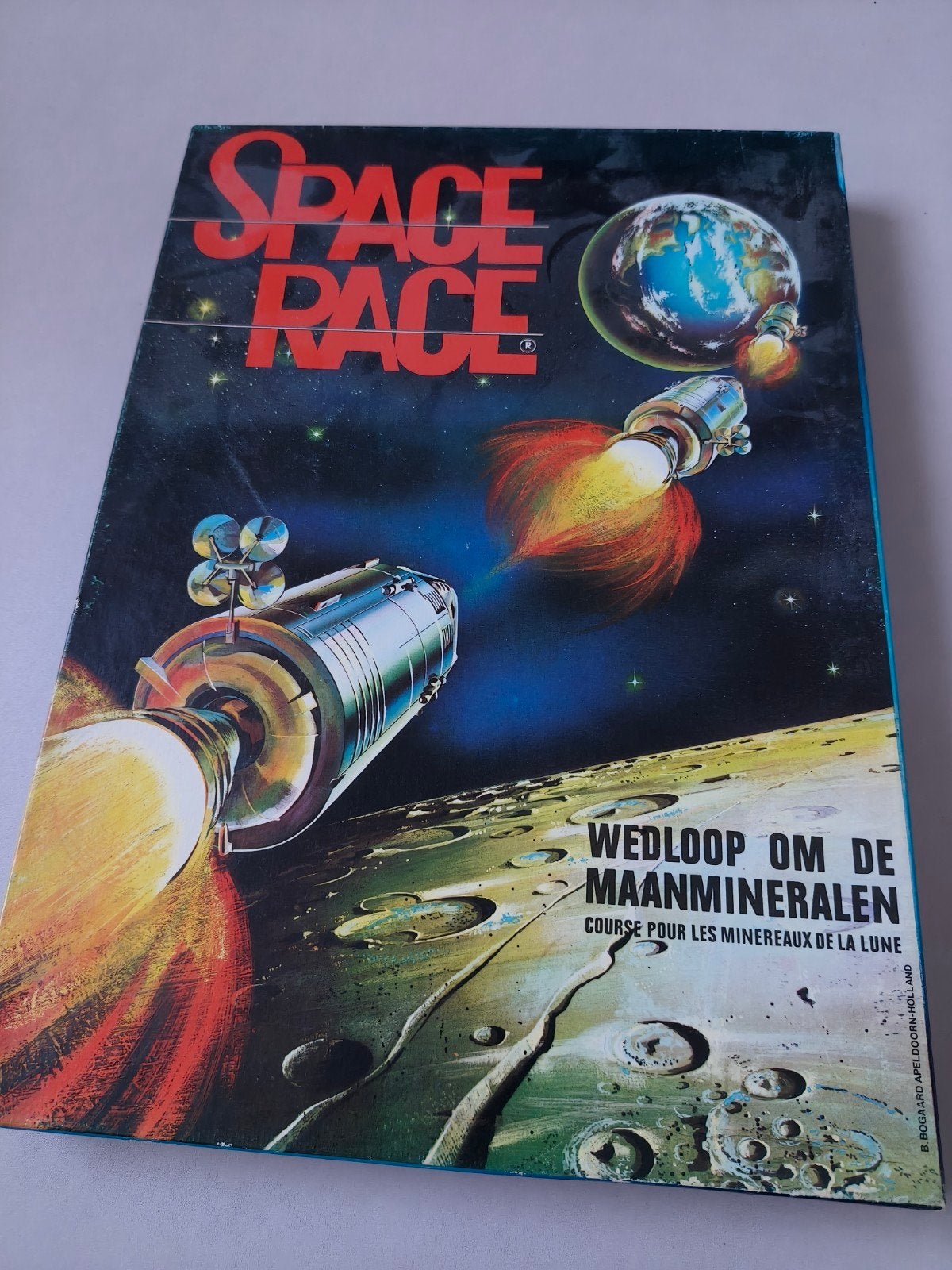 Space Race, strategisch bordspel vintage, Ophalen of Verzenden