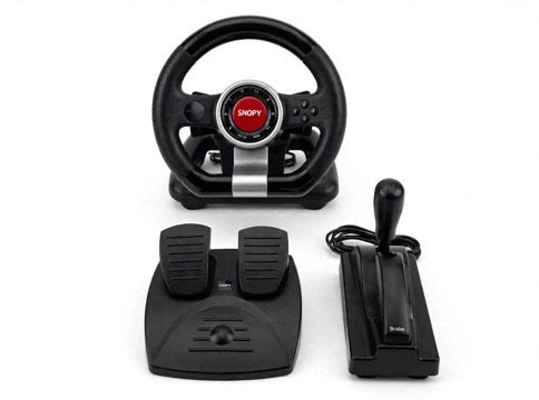 SNOPY Racing wheel + Pedalen + shifter (for pc), Computers en Software, Ophalen, Gebruikt