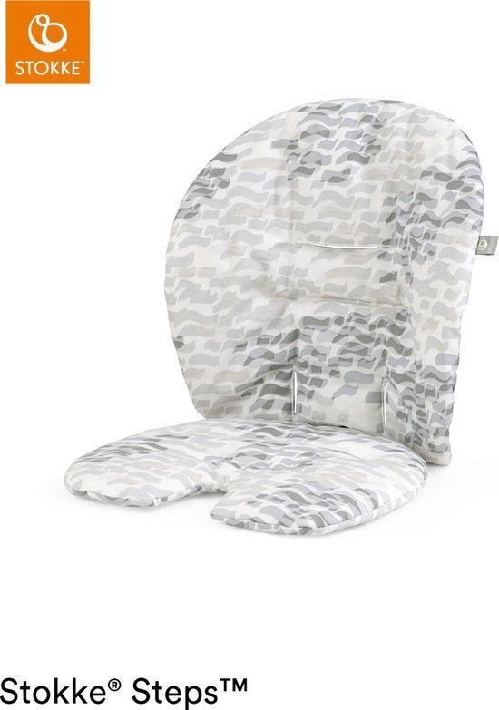 Stokke Steps Babyset Kussen Waves grey, Ophalen of Verzenden, Nieuw, Meegroeistoel, Stoelverkleiner