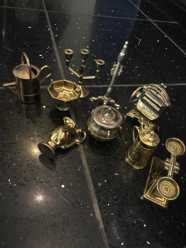 Miniatuur messing voor letterbak, Antiek en Kunst, Antiek | Woonaccessoires, Ophalen of Verzenden