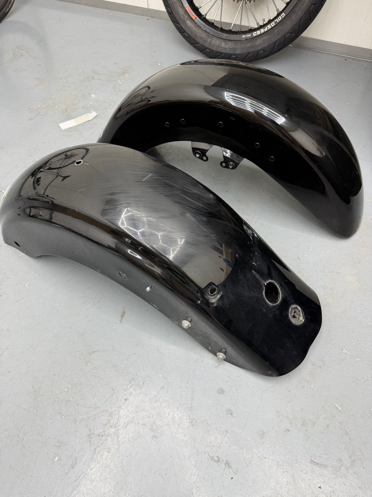 Voor- en achterspatbord Harley-Davidson Street Glide, Ophalen of Verzenden, Gebruikt