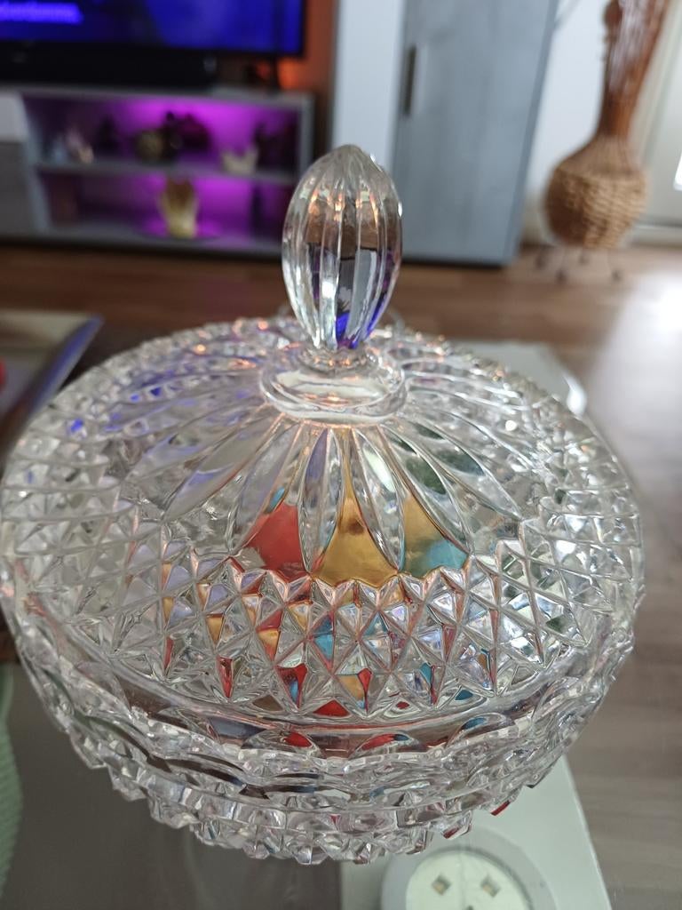 Vintage kristallen bonbon schal, Ophalen of Verzenden