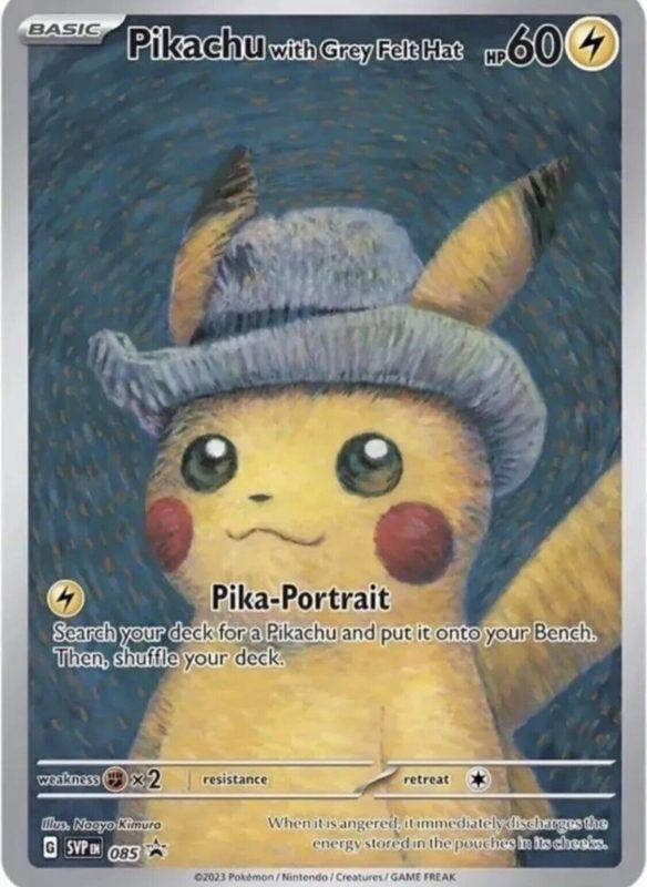 GEZOCHT : Pikachu van Gogh (un) Sealed with Grey Felt Hat, Ophalen of Verzenden, Zo goed als nieuw
