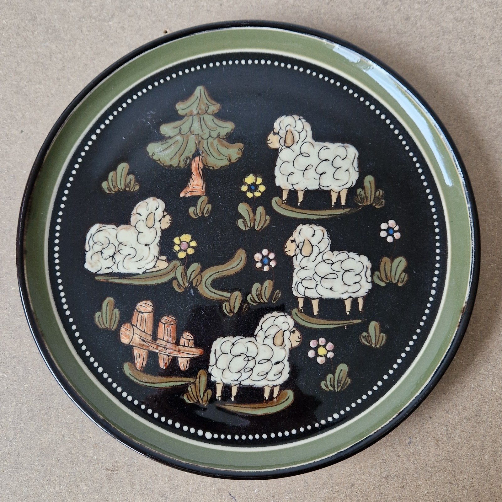 vintage Lanz Gwatt Swiss Oberland Pottery studio keramiek, Ophalen of Verzenden