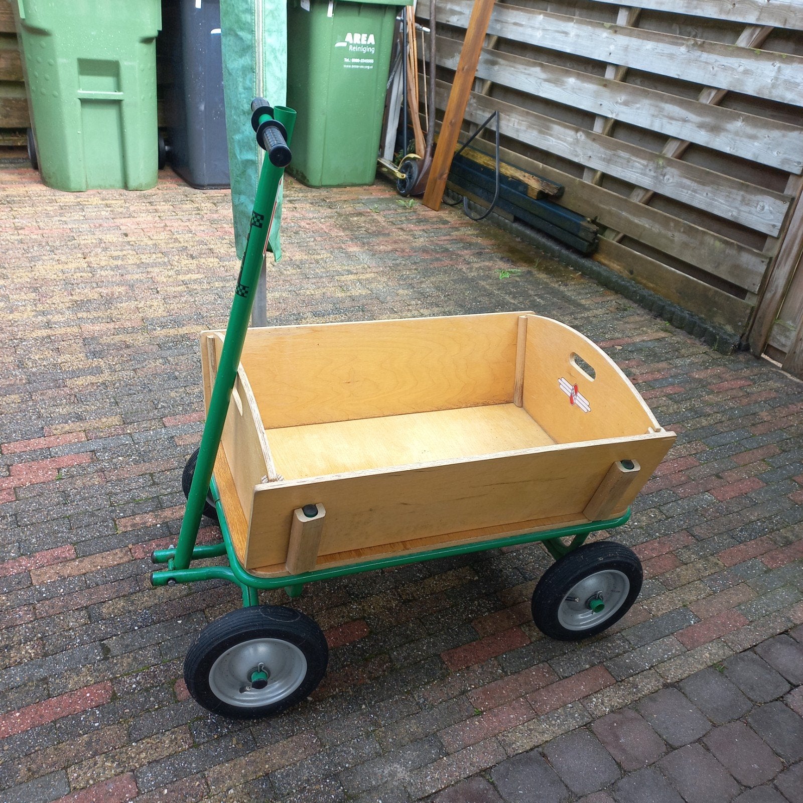 Houten bolderkar, Caravans en Kamperen, Bolderkarren, Ophalen, Gebruikt